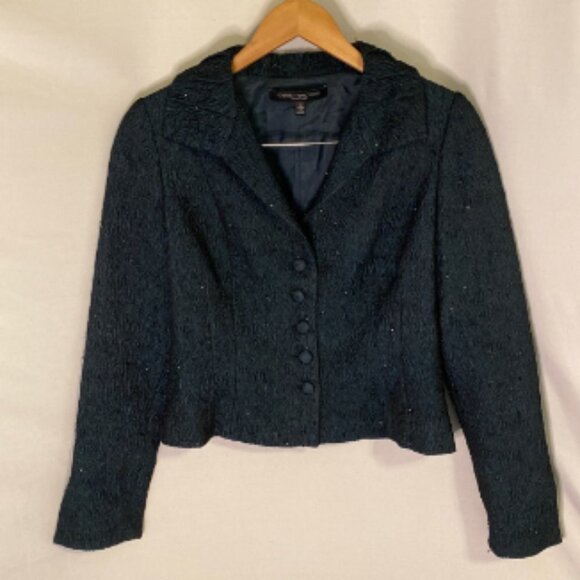 Carmen Marc Valvo Evening Beaded Jacket 6 - Picture 1 of 4